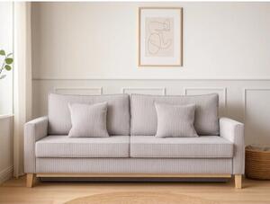 Sofa Artemis 214 cm sztruksowa rozkÅadana z pojemnikiem, Lincoln 86