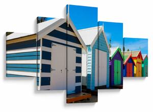 Obraz - Brighton Beach, Melbourne, Australia (125x70 cm)