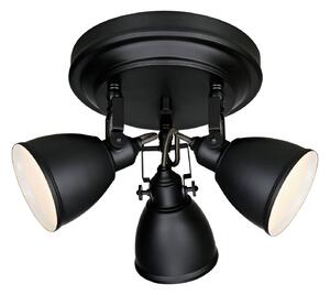 Markslöjd Lampa sufitowa Fjällbacka, 3-punktowa, czarna
