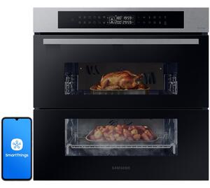 Piekarnik SAMSUNG NV7B4345VAS U2 Dual Cook Flex Elektryczny parowy Stal nierdzewna A+