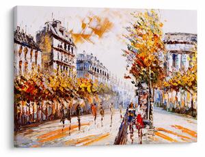 Obraz - Ulica w Paryżu (70x50 cm)
