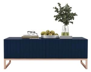 Stolik kawowy TAL 3D 110x54cm granatowy mat/gold