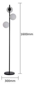 Lampa stojąca Dorado 3xE14 czarna LP-002/3F BK Light Prestige