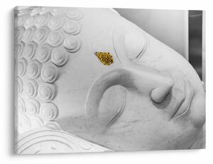 Obraz - Biały Budda (70x50 cm)