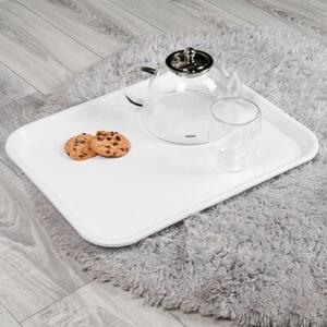 Taca do serwowania plastikowa biała 45,5x35,5 cm