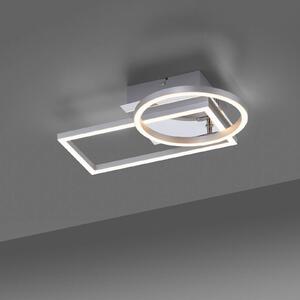 JUST LIGHT. GmbH Lampa sufitowa LED Iven, stal, 37x26cm