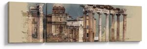 Obraz - Forum Romanum, Rzym, Włochy (170x50 cm)