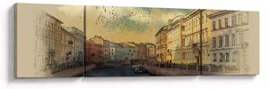 Obraz - Rzeka Mojka, Sankt Petersburg, Rosja (170x50 cm)