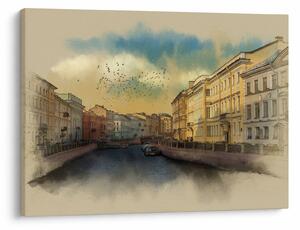 Obraz - Rzeka Mojka, Sankt Petersburg, Rosja (70x50 cm)