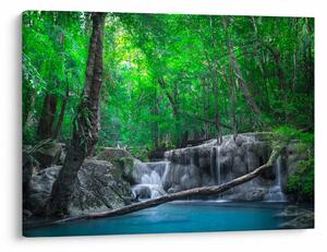Obraz - Wodospad Erawan, Kanchanaburi, Tajlandia (70x50 cm)