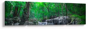 Obraz - Wodospad Erawan, Kanchanaburi, Tajlandia (170x50 cm)