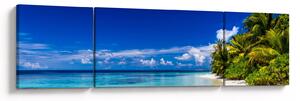 Obraz tropikalnej plaży (170x50 cm)