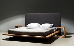 MOOD 2.0 - łóżko drewniane - ponadczasowy klasyk gatunku z tapicerowanym zagłówkiem