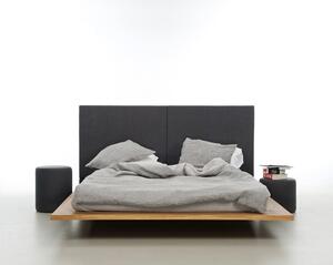 MOOD 2.0 - łóżko drewniane - ponadczasowy klasyk gatunku z tapicerowanym zagłówkiem