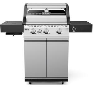Grill ogrodowy gazowy KOLER Krone Compact Pro Srebrny 15.8 kW 60 x 46 cm