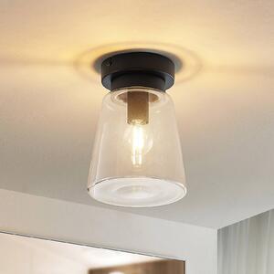 Lampa sufitowa Carmalin Lindby, możliwość ściemniania, czarny, salon / jadalnia, metal, nowoczesny