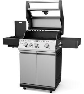 Grill ogrodowy gazowy KOLER Krone Compact Pro Srebrny 15.8 kW 60 x 46 cm