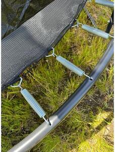Trampolina ENERO z siatką wewnętrzną FI 244 cm Czarny