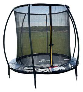 Trampolina ENERO z siatką wewnętrzną FI 244 cm Czarny