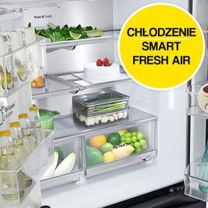 Lodówka LG InstaView GMG960EVJE Multi Door 179cm Czarny mat Podajnik wody