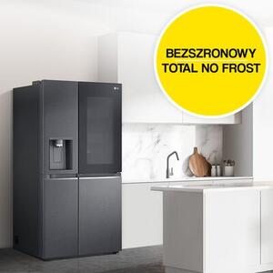 Lodówka LG InstaView GMG960EVJE Multi Door 179cm Czarny mat Podajnik wody