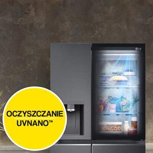 Lodówka LG InstaView GMG960EVJE Multi Door 179cm Czarny mat Podajnik wody