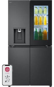 Lodówka LG InstaView GMG960EVJE Multi Door 179cm Czarny mat Podajnik wody