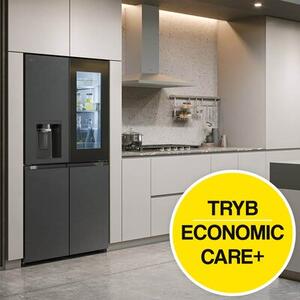 Lodówka LG InstaView GMG960EVJE Multi Door 179cm Czarny mat Podajnik wody