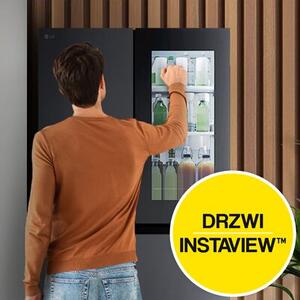 Lodówka LG InstaView GMG960EVJE Multi Door 179cm Czarny mat Podajnik wody