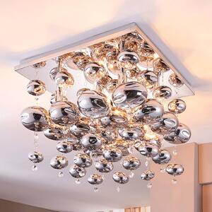 Lampa sufitowa Esfera Lindby, możliwość ściemniania, chromowy / srebrny, salon / jadalnia, metal, nowoczesny