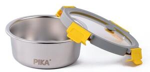 Pojemnik stalowy PIKA MetalShock 650 ml Srebrno-przezroczysty