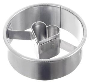 Wykrawacz do ciastek stalowy koło serce 4,5 cm