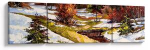 Obraz - Nadejście wiosny (170x50 cm)