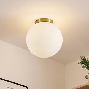 Lampa sufitowa Meriala Lindby, możliwość ściemniania, biały / opal, salon / jadalnia, szkło