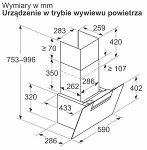 Okap SIEMENS LC67KFN60 Czarne szkÅo 768m3/h 56dB klasa A+ OpÃ³Åºnienie wyÅÄ czenia