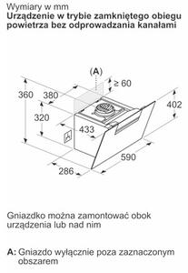 Okap SIEMENS LC67KFN60 Czarne szkÅo 768m3/h 56dB klasa A+ OpÃ³Åºnienie wyÅÄ czenia