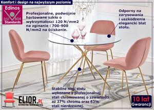 Stół okrągły glamour D6-W96