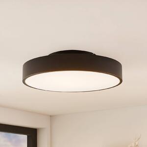 Lampa sufitowa Lindby LED Milada, czarna, CCT, pilot