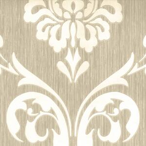 DUTCH WALLCOVERINGS Tapeta z ornamentem, brązowo-biała, 13110-30