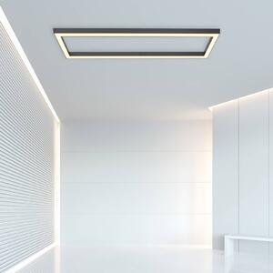 Lampa sufitowa LED PURE Lines, 110 x 30 cm, antracyt, pilot