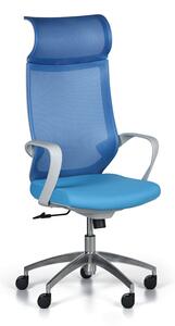 Krzesło biurowe WILLIE, niebieske
