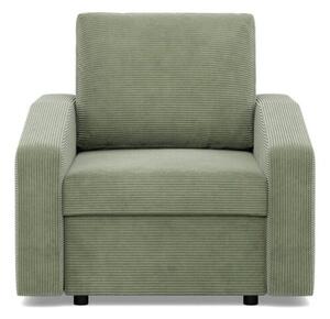 Fotel do salonu, BLOM, sztruks, 83x92x92 cm, oliwkowy | TYLETEGOTU