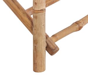Zestaw mebli balkonowych bambusowy składne krzesła i stolik Molise Beliani