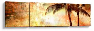 Obraz - Palmy na plaży (170x50 cm)