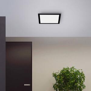 JUST LIGHT. GmbH Lampa sufitowa LED Flat, CCT, czarna, 29 x 29 cm