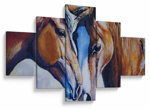 Obraz - Zakochane konie (125x70 cm)