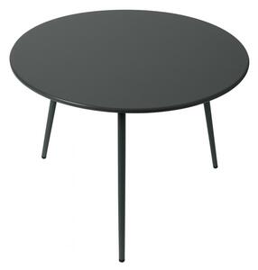 Stolik Kawowy Ogrodowy VIBE 60 Cm Stalowy 3 Nogi Szary