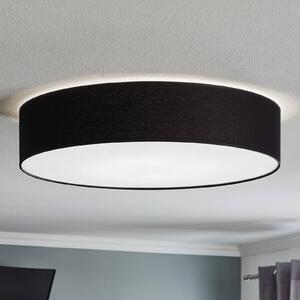Lampa sufitowa Rondo TK Lighting, możliwość ściemniania, czarny, sypialnia, tkanina / materiał / jedwab, nowoczesny