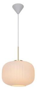 Lampa Wisząca Nordlux, Milford, ściemnialny, biały, salon, szkło