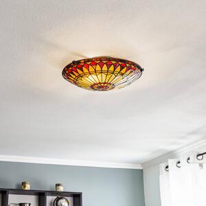 Elstead Lampa sufitowa tiffany West End, możliwość ściemniania, multikolor, salon / jadalnia, metal, tiffany